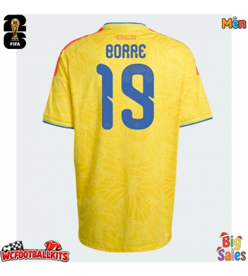 Colombia Rafael Santos Borre #19 Replica Home Stadium Shirt World Cup 2026 Short Sleeve